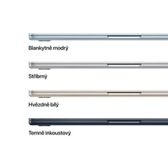 MacBook Air 15,3", Apple M5 10jádrové CPU, 10jádrové GPU, 16GB, 512GB SSD – blankytně modrý