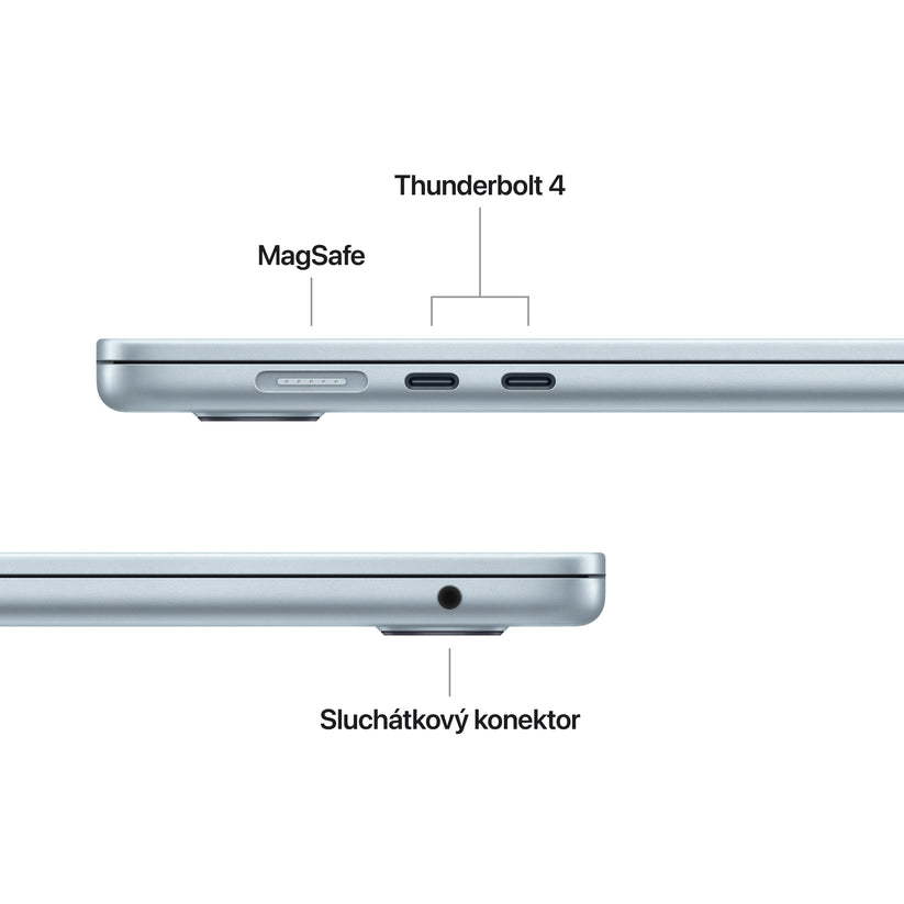 MacBook Air 15", Apple M5 čip, 10jádrové CPU, 10jádrové GPU, 24 GB, 512GB SSD, CZ - blankytně modrá