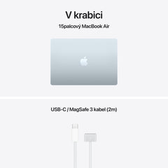 MacBook Air 15,3", Apple M5 10jádrové CPU, 10jádrové GPU, 16GB, 512GB SSD – blankytně modrý