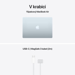 MacBook Air 15", Apple M5 čip, 10jádrové CPU, 10jádrové GPU, 24 GB, 512GB SSD, CZ - blankytně modrá