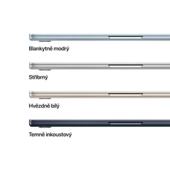MacBook Air 15", Apple M5 čip, 10jádrové CPU, 10jádrové GPU, 16 GB, 2TB SSD, INT - hvězdně bílá