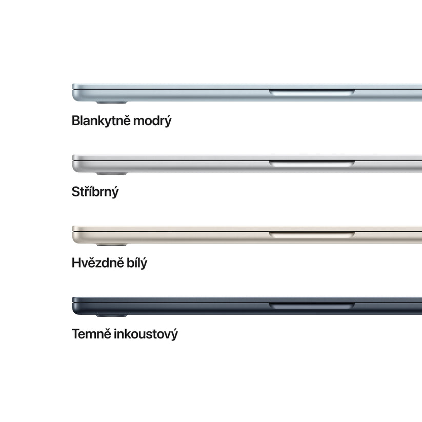 MacBook Air 15", Apple M5 čip, 10jádrové CPU, 10jádrové GPU, 16 GB, 2TB SSD, INT - hvězdně bílá