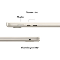 MacBook Air 15", Apple M5 čip, 10jádrové CPU, 10jádrové GPU, 24 GB, 2TB SSD, INT - hvězdně bílá