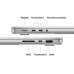MacBook Pro 14", Apple M5 Pro čip, 18jádrové CPU, 20jádrové GPU, 24 GB, 1TB SSD, CZ - stříbrná - iSTYLE.cz