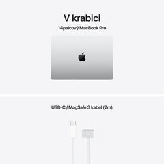 MacBook Pro 14,2", Apple M5 10jádrové CPU, 10jádrové GPU, 16GB, 2TB SSD, CZ - stříbrný