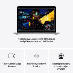 MacBook Pro 14,2", Apple M4 10jádrové CPU, 10jádrové GPU, 24GB, 1TB SSD, CZ - stříbrný (otevřený) - iSTYLE.cz