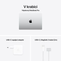 MacBook Pro 14,2", Apple M4 10jádrové CPU, 10jádrové GPU, 24GB, 1TB SSD, CZ - stříbrný (otevřený) - iSTYLE.cz