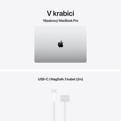 MacBook Pro 16", displej s nanotexturou, Apple M5 Max čip, 18jádrové CPU, 40jádrové GPU, 64 GB, 2TB SSD, CZ - stříbrná