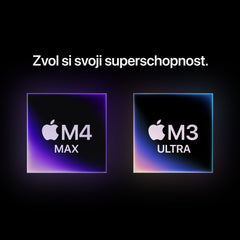Mac Studio, Apple M4 Max, 14jádrové CPU, 32jádrové GPU, 36GB, 512GB - stříbrný
