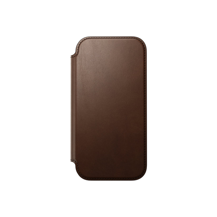 Kryt pro iPhone 17 Nomad Modern Leather Folio - hnědý - iSTYLE CZ