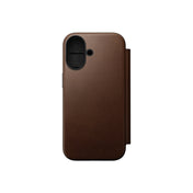 Kryt pro iPhone 17 Nomad Modern Leather Folio - hnědý - iSTYLE CZ