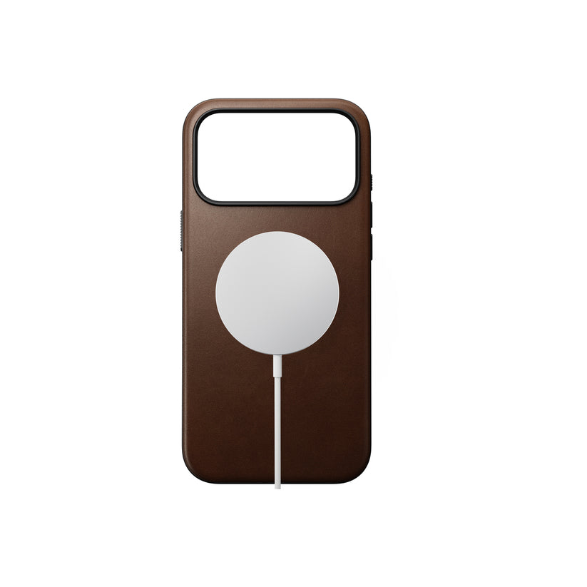 Kryt pro iPhone 17 Pro Max Nomad Modern Leather Case - hnědý - iSTYLE CZ