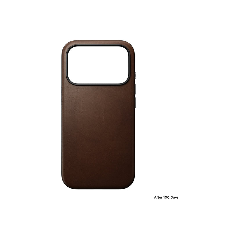 Kryt pro iPhone 17 Pro Nomad Modern Leather Case - hnědý - iSTYLE CZ