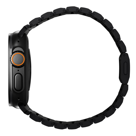Řemínek pro Apple Watch 45/46/49 mm Nomad Titanium Band V2 - černý