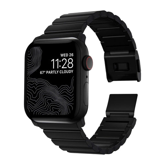 Řemínek pro Apple Watch 42/44 mm Nomad Titanium Band V2 - černý