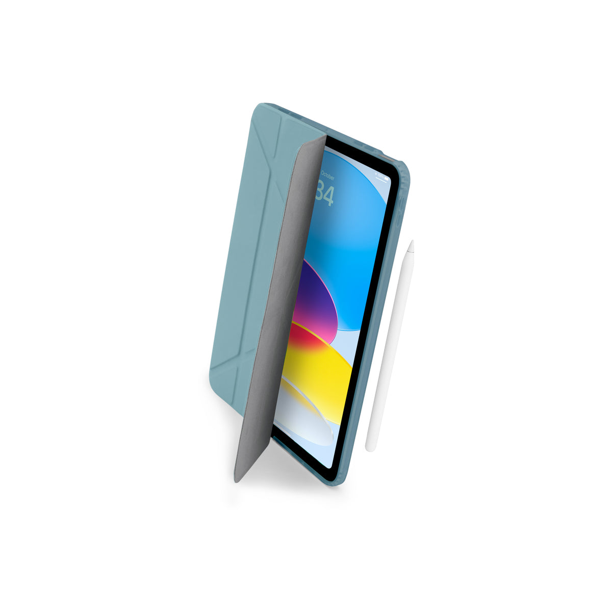 Pouzdro pro iPad 10.9" (2022) Pipetto Origami No1 Original Case - světle modré - iSTYLE.cz