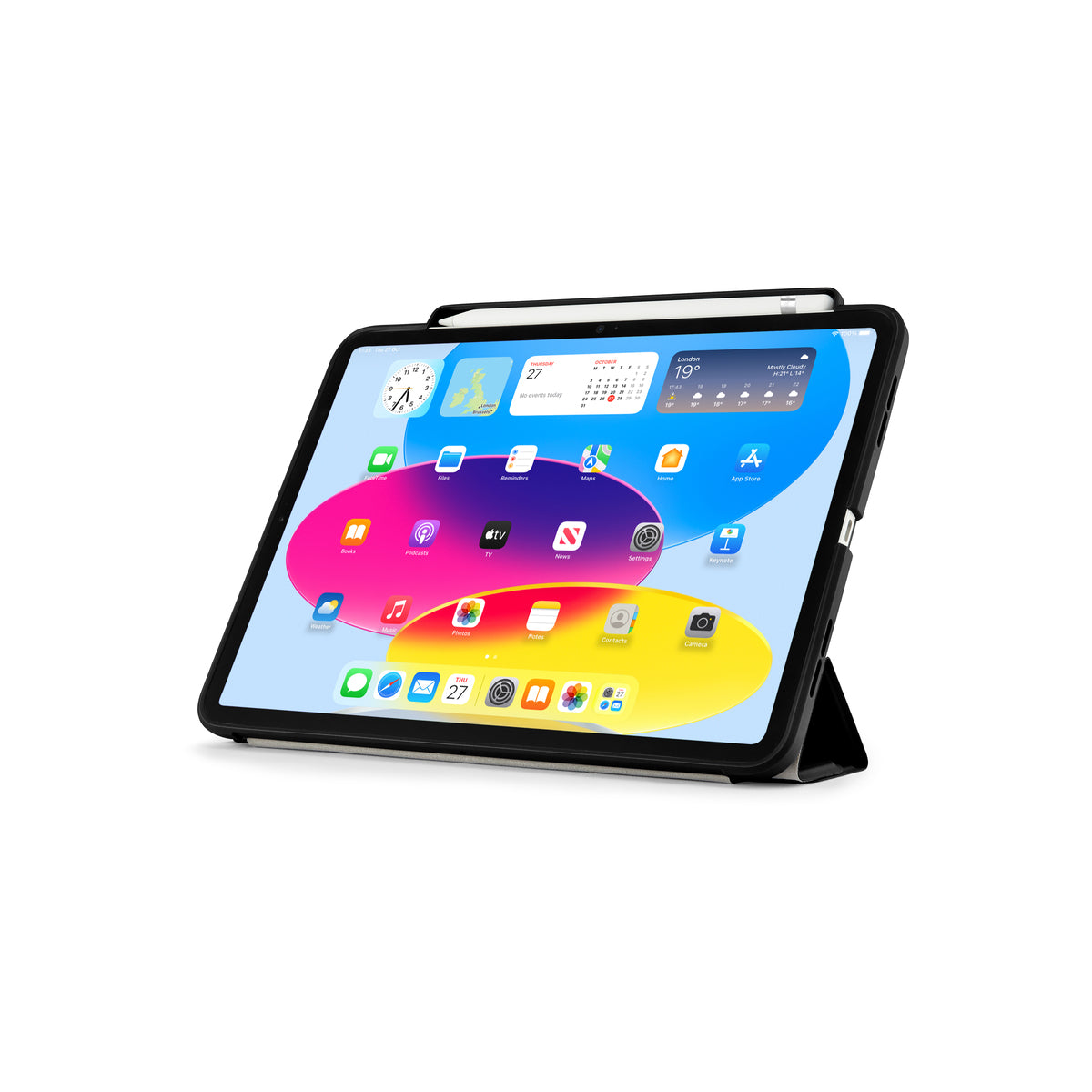 Kryt pro iPad 10,9" Pipetto Origami No3 Pencil Case -  černý