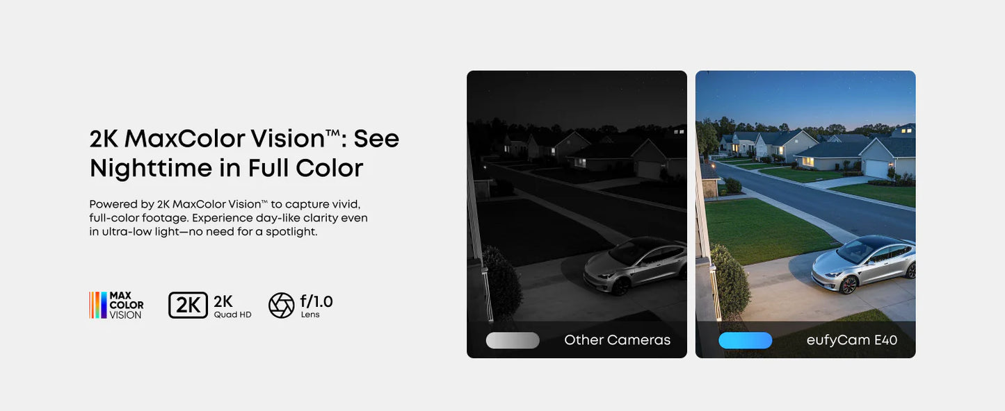 2K venkovní kamera se solárním nabíjením Anker eufy E40 (3 + 1 ks) - bílá