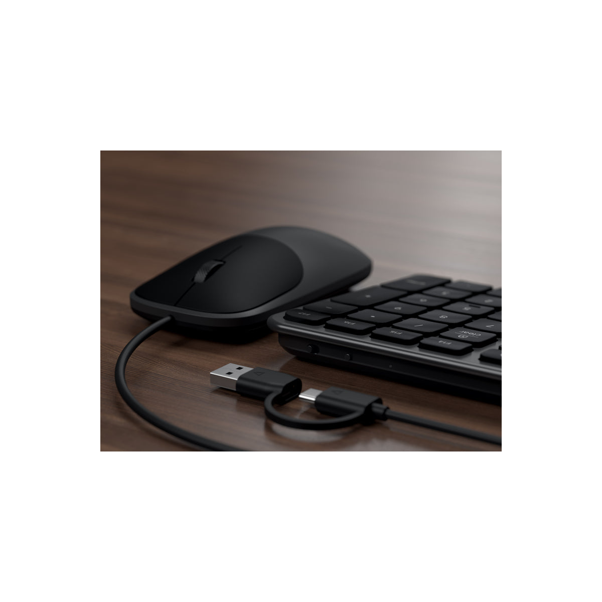 Klávesnice a myš Slim CLX3 Wired Combo Satechi - vesmírně černá