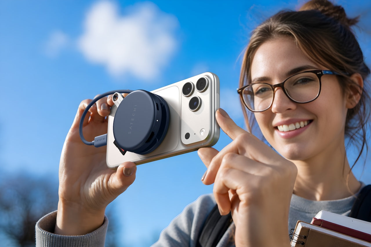 Satechi OntheGo 5-in-1 Multiport adaptér - indigo