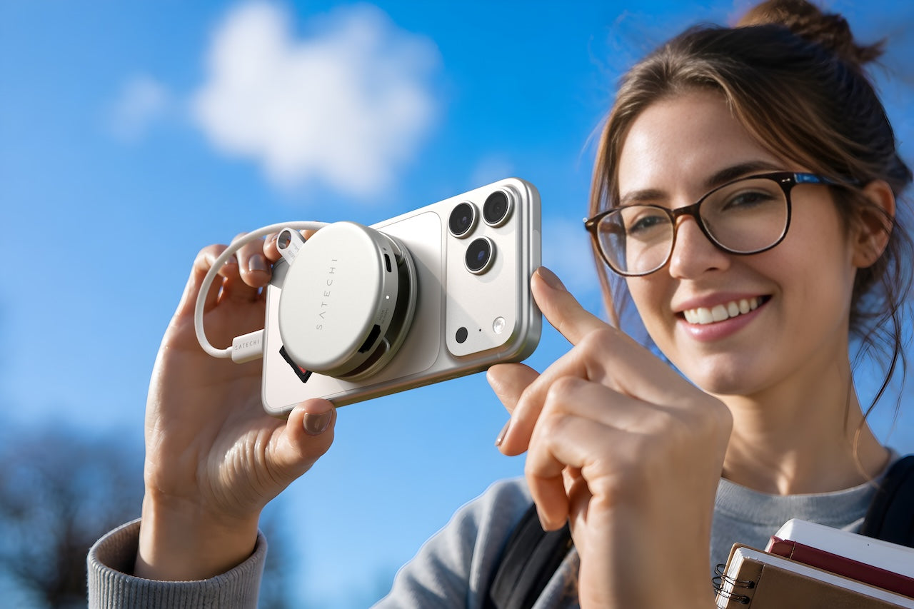 Satechi OntheGo 5-in-1 Multiport adaptér - stříbrný