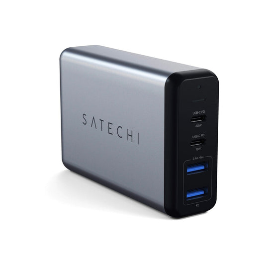 75W cestovní nabíječka Satechi Dual Type-C PD - vesmírně šedá