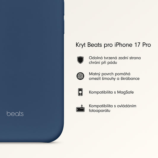 Kryt pro iPhone 17 Pro Beats s MagSafe a ovladačem fotoaparátu - hlubinně modrý - iSTYLE CZ