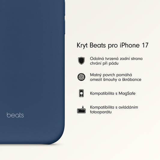 Kryt pro iPhone 17 Beats s MagSafe a ovladačem fotoaparátu - hlubinně modrý - iSTYLE CZ