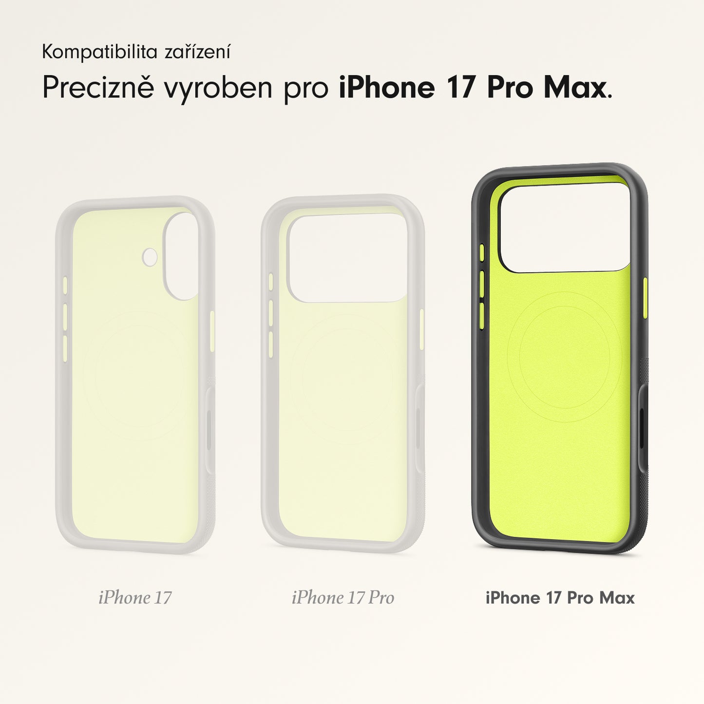 Odolný kryt pro iPhone 17 Pro Max Beats s MagSafe a ovladačem fotoaparátu - granitově šedý - iSTYLE CZ