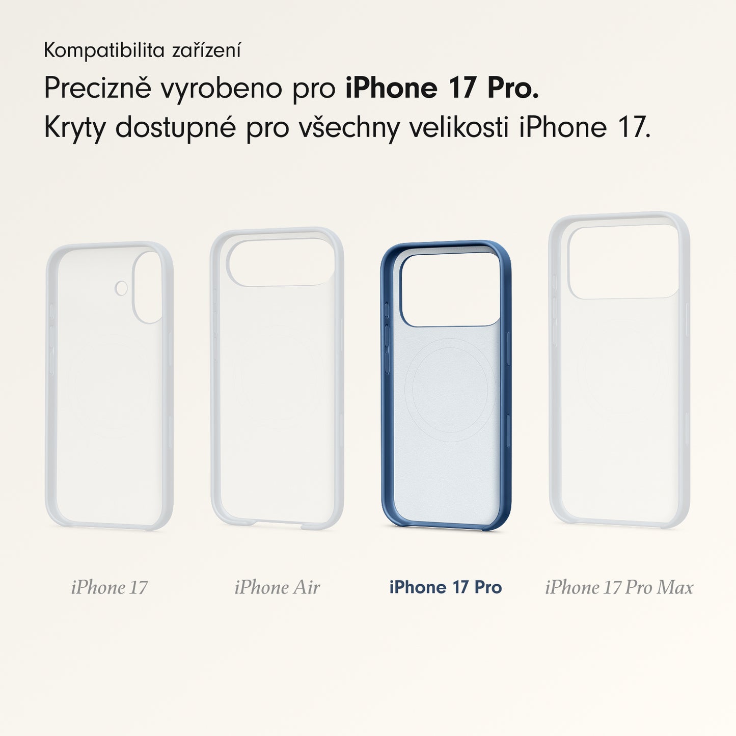 Kryt pro iPhone 17 Pro Beats s MagSafe a ovladačem fotoaparátu - hlubinně modrý - iSTYLE CZ