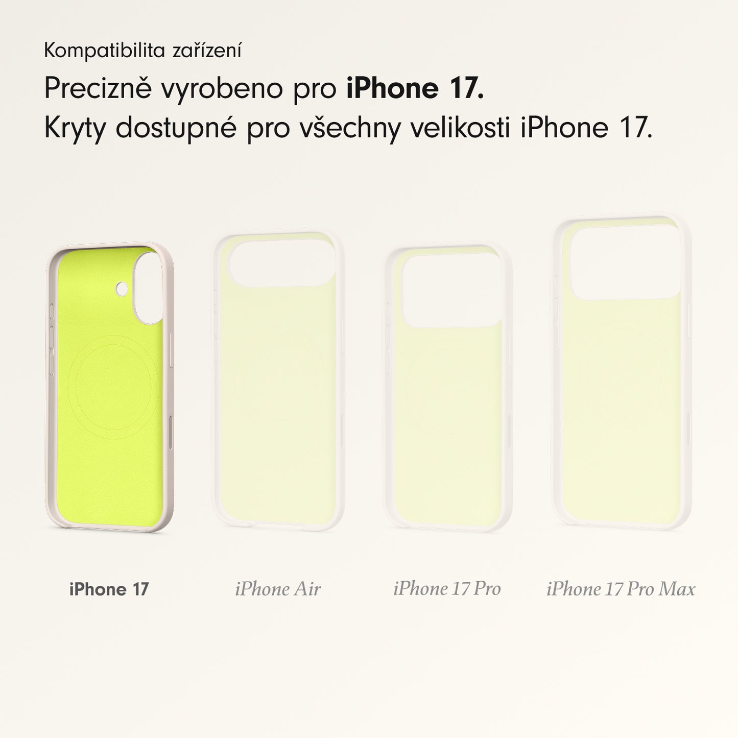 Kryt pro iPhone 17 Beats s MagSafe a ovladačem fotoaparátu - vápencově šedý - iSTYLE CZ