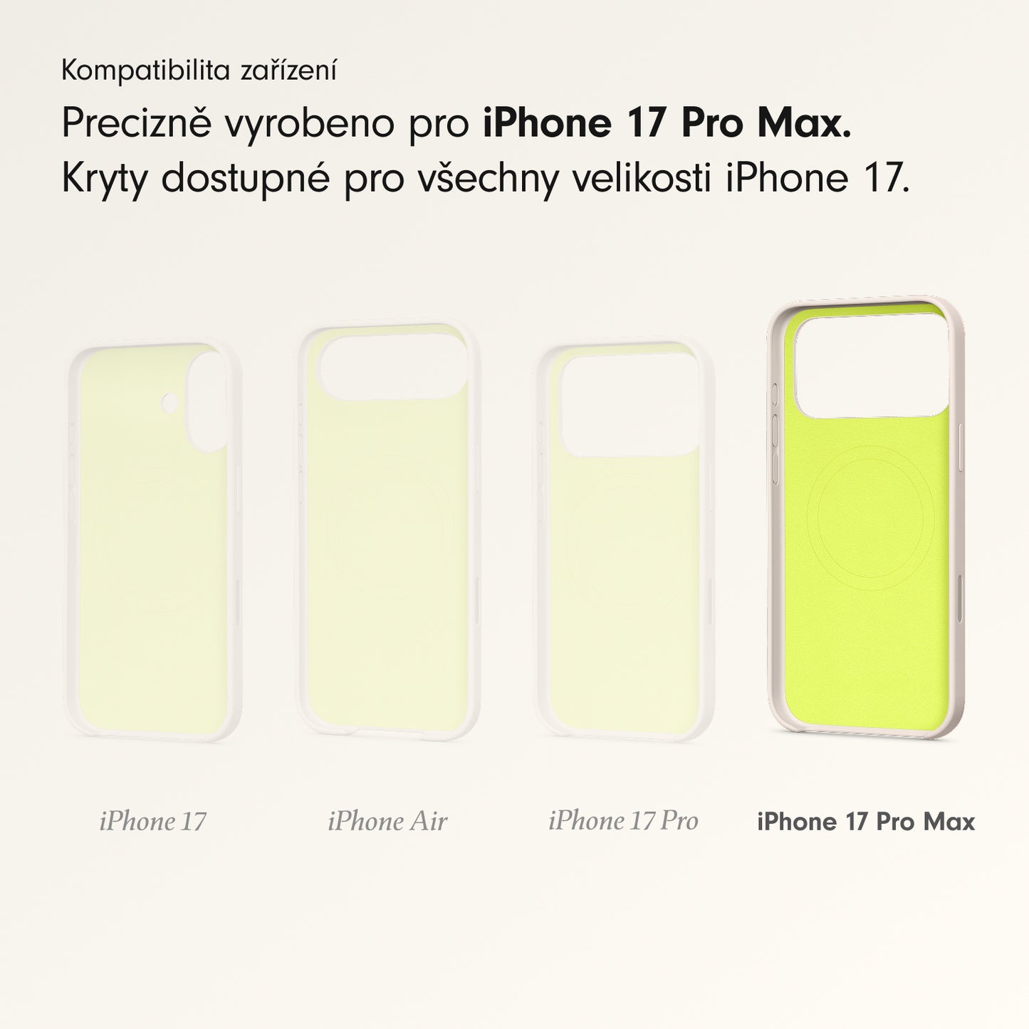 Kryt pro iPhone 17 Pro Max Beats s MagSafe a ovladačem fotoaparátu - vápencově šedý - iSTYLE CZ