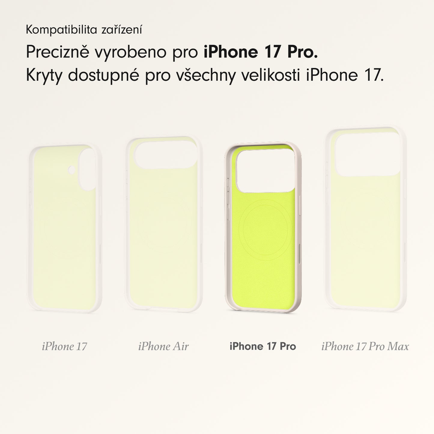 Kryt pro iPhone 17 Pro Beats s MagSafe a ovladačem fotoaparátu - vápencově šedý - iSTYLE CZ