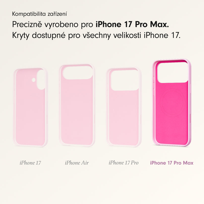 Kryt pro iPhone 17 Pro Max Beats s MagSafe a ovladačem fotoaparátu - oblázkově růžový - iSTYLE CZ