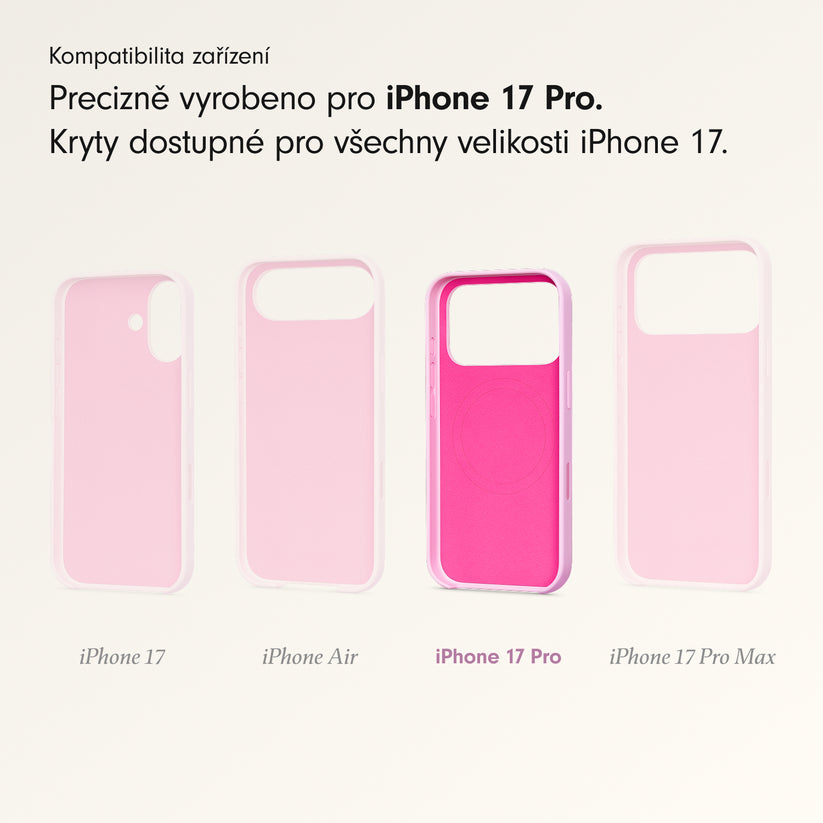Kryt pro iPhone 17 Pro Beats s MagSafe a ovladačem fotoaparátu - oblázkově růžový - iSTYLE CZ