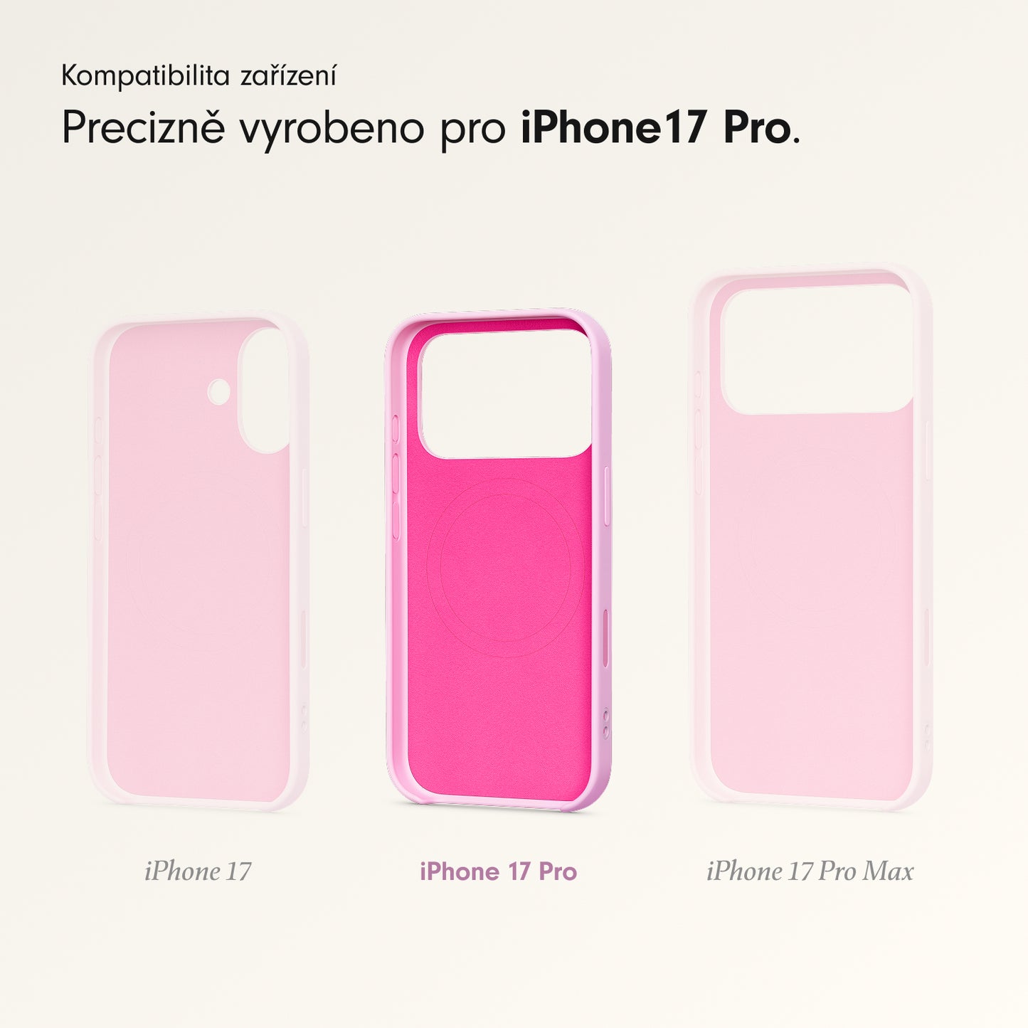 Kryt se stojánkem pro iPhone 17 Pro Beats s MagSafe a ovladačem fotoaparátu - oblázkově růžový - iSTYLE CZ