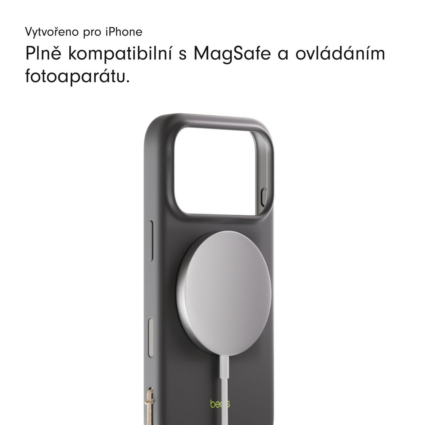 Kryt se stojánkem pro iPhone 17 Beats s MagSafe a ovladačem fotoaparátu - granitově šedý - iSTYLE CZ