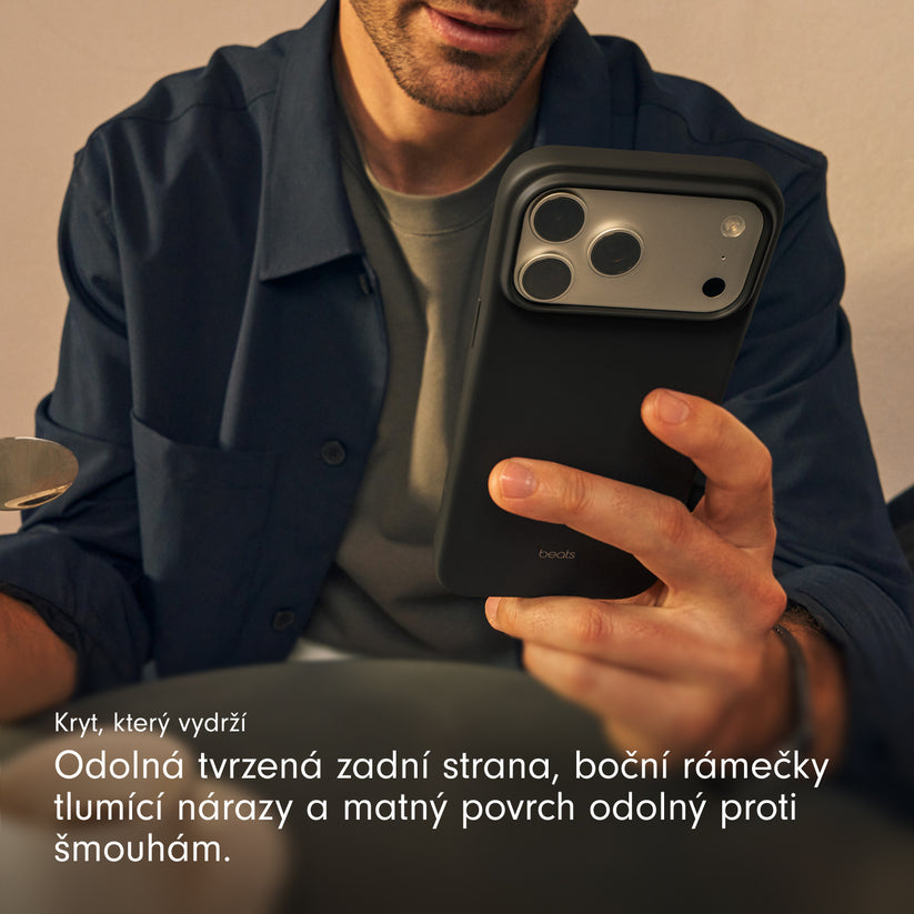 Kryt pro iPhone 17 Beats s MagSafe a ovladačem fotoaparátu - granitově šedý - iSTYLE CZ