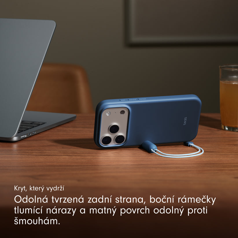 Kryt se stojánkem pro iPhone 17 Pro Beats s MagSafe a ovladačem fotoaparátu - hlubinně modrý - iSTYLE CZ