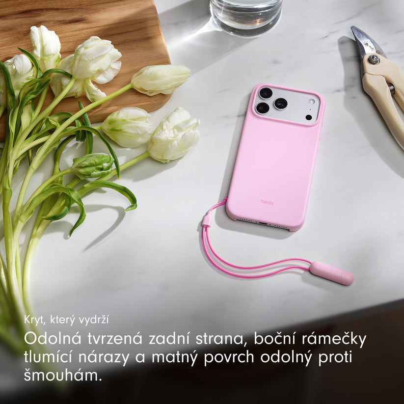 Kryt se stojánkem pro iPhone 17 Pro Max Beats s MagSafe a ovladačem fotoaparátu - oblázkově růžový - iSTYLE CZ