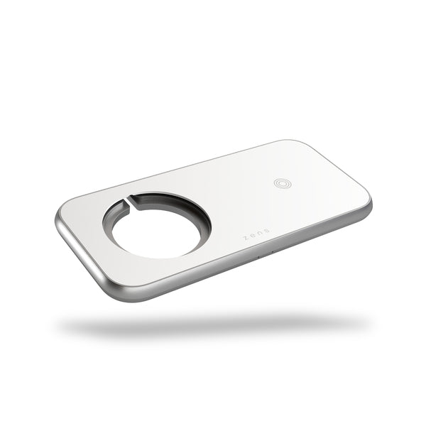 Hliníková bezdrátová nabíječka Zens Aluminium 3-in-1 s 45W USB-C PD adaptérem