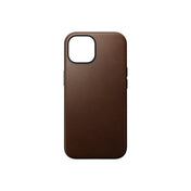 Kožený kryt pro iPhone 15 Nomad Modern - hnědý - iSTYLE CZ