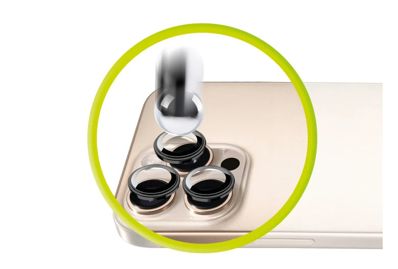 Sklo na fotoaparát pro iPhone 13 Pro / 13 Pro Max Mobile Origin Easy Lens Full Cover - černé