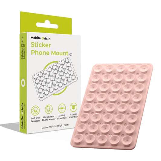 Držák telefonu Sticker Phone Mount O1 Mobile Origin – světle růžový