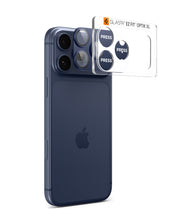 Sklo na fotoaparát pro iPhone 17 Pro Spigen Glass tR EZ Fit Optik Pro XL - modré