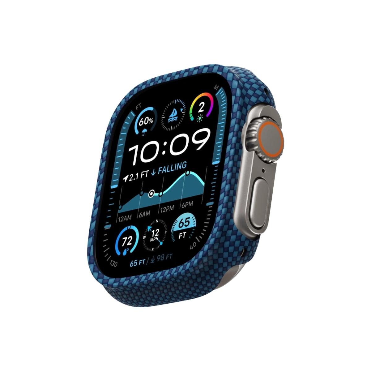 Pouzdro pro Apple Watch 49 mm Pitaka Air - modré