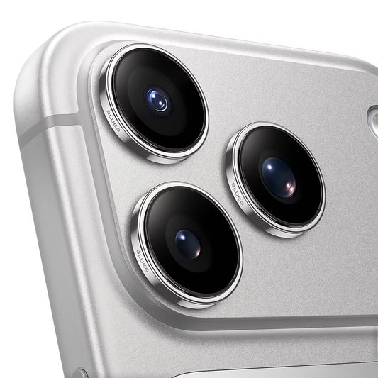 Safírové sklo na čočky pro iPhone 17 Pro / 17 Pro Max Blueo - stříbrné