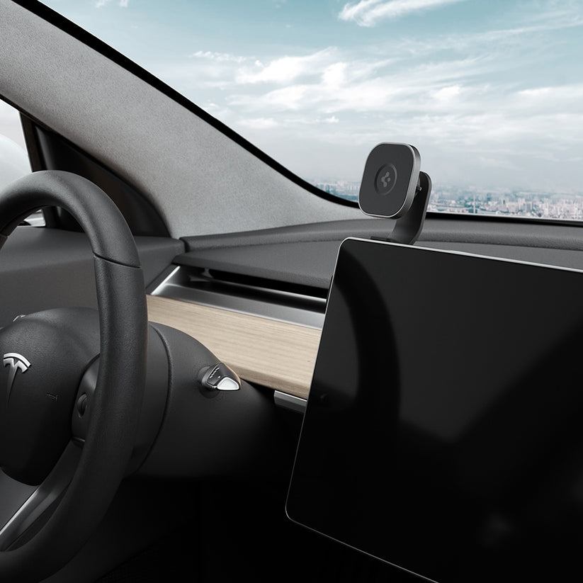 MagSafe držák Spigen Tesla OneTap MagFit Car Mount - černý - iSTYLE CZ