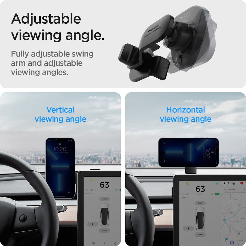 MagSafe držák Spigen Tesla OneTap MagFit Car Mount - černý - iSTYLE CZ