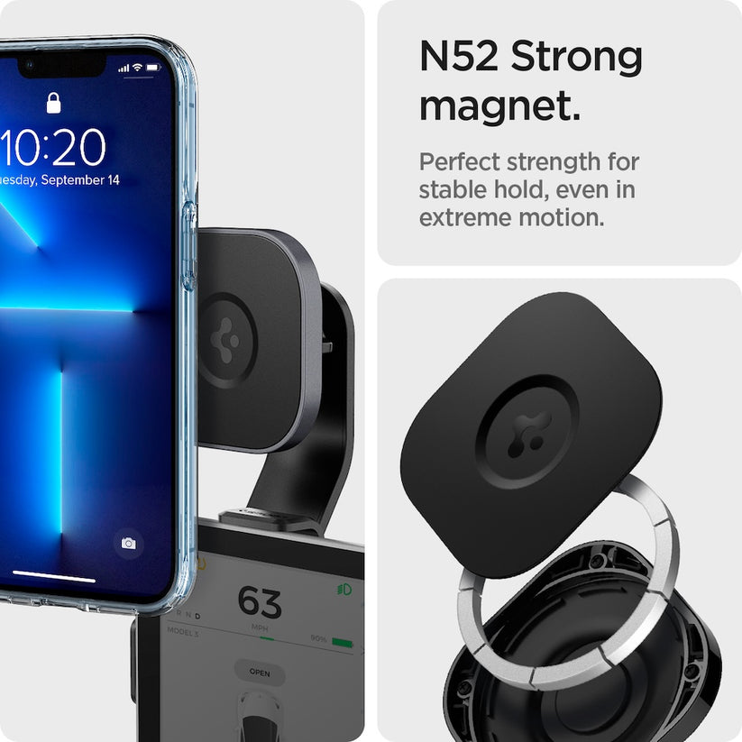 MagSafe držák Spigen Tesla OneTap MagFit Car Mount - černý - iSTYLE CZ